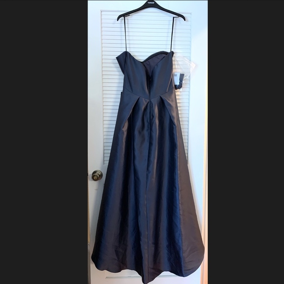NWT! Alfred Sung Strapless High/Low Gown - Picture 3 of 6
